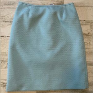 Aqua blue pencil skirt Size 8
